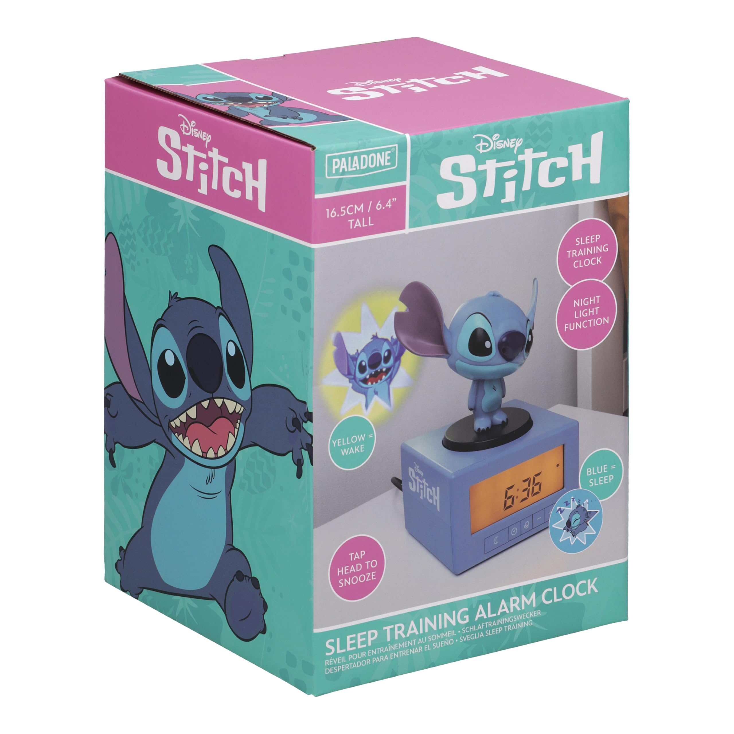 Paladone Stitch emballage ouvert avec câble USB inclus prêt à brancher