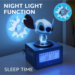 Paladone Stitch en usage sur un chevet rassurant pour l'enfant