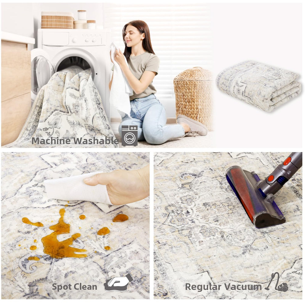 palohom tapis posé en cuisine contrastant décor et facilité nettoyage