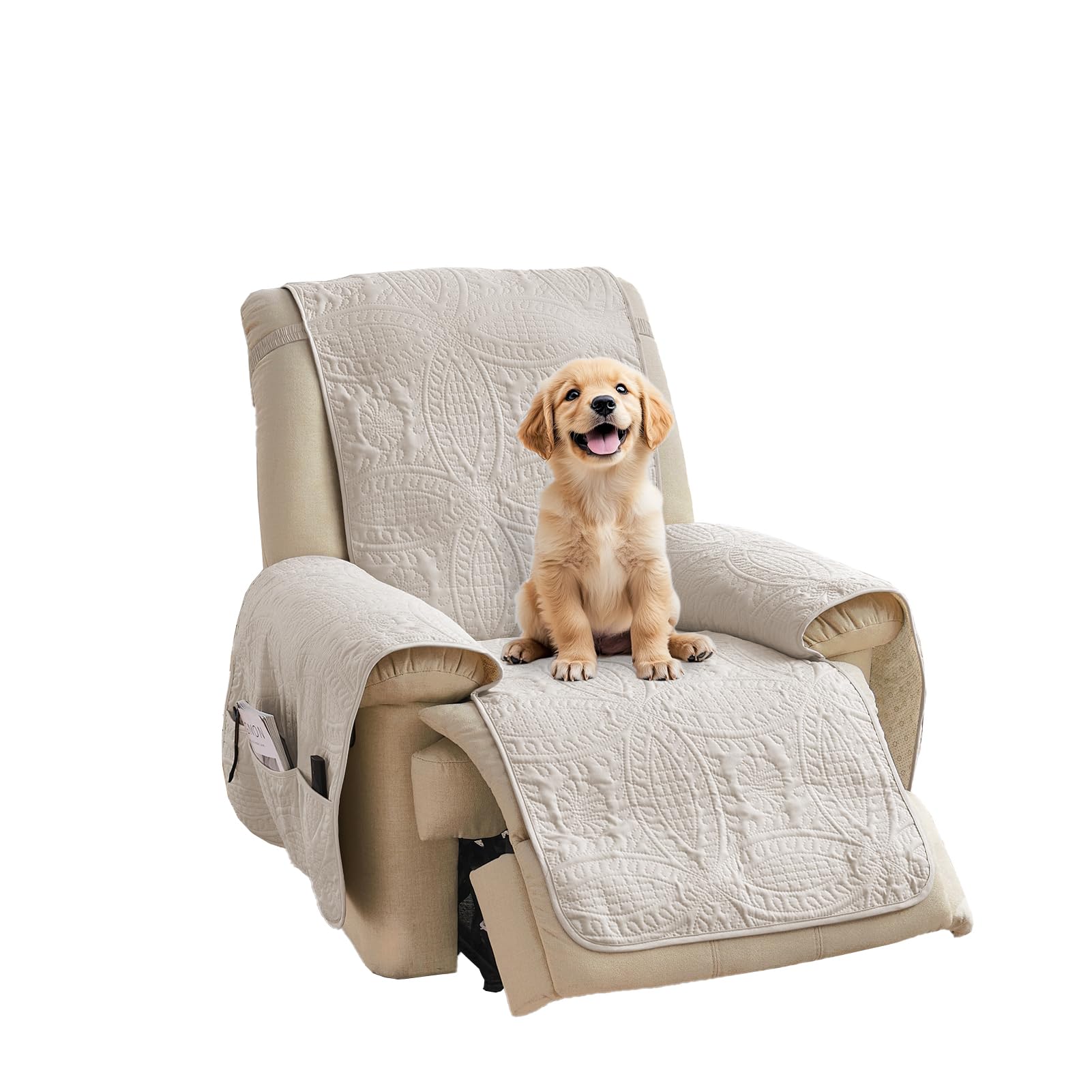 Pamhaven housse avant sur fauteuil relax montrant protection élégante