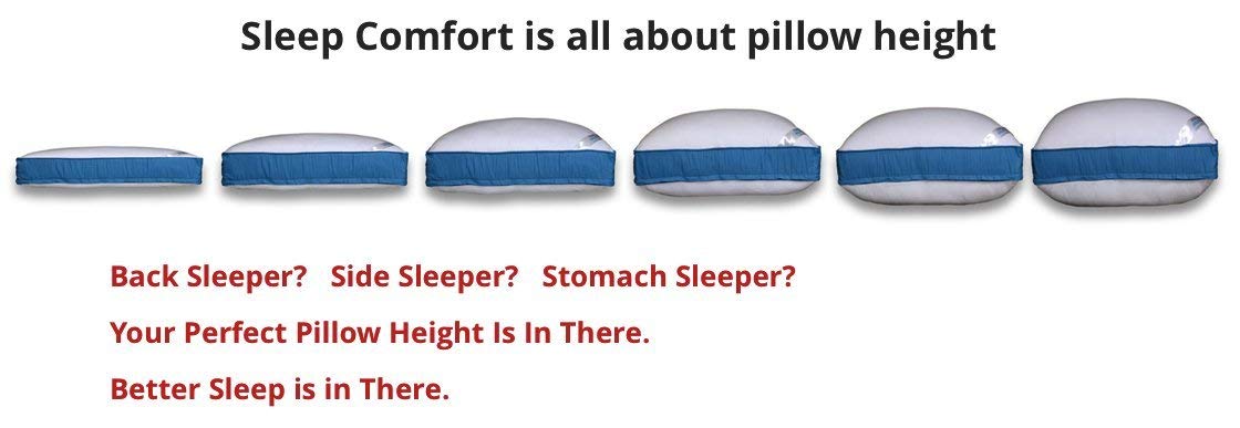 Pancake Pillow comparaison avec main montrant l’échelle et la taille Queen