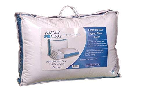 Pancake Pillow microfibre gros plan montrant douceur hypoallergénique