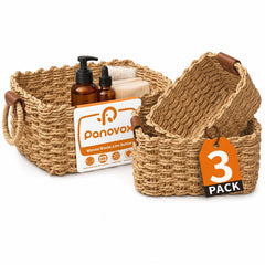 Panovox trio de paniers vue face offrant un rangement esthétique