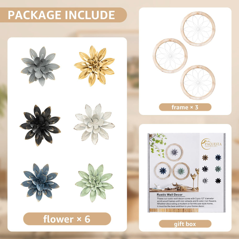 Paquesta fleur métallique bleue en détail pour variation décorative