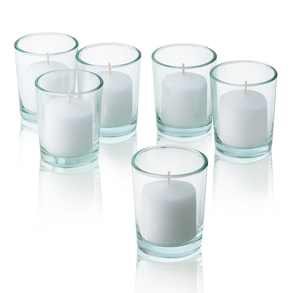 PARNOO comparaison de taille de la bougie votive à la main, dimensions standard pratiques