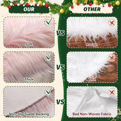 Parttely jupe sous sapin décoré, cache-pied esthétique et cosy