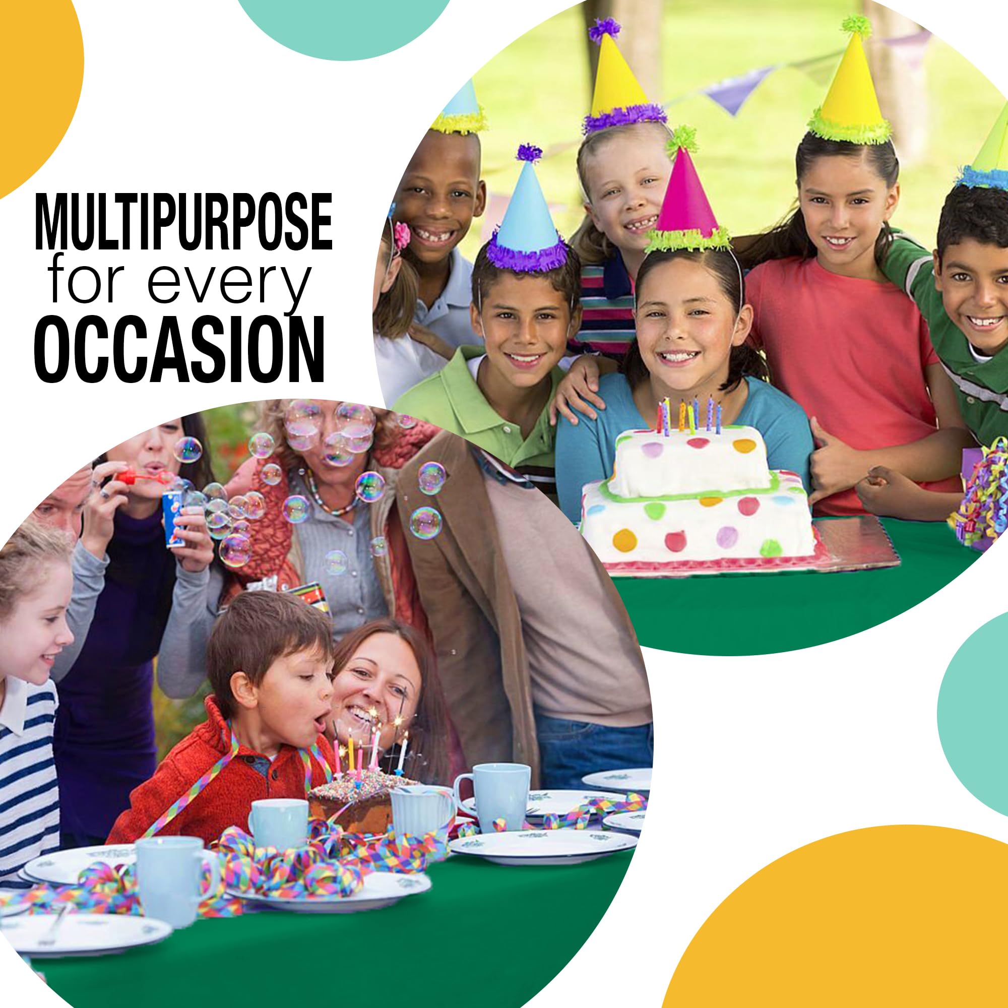 Party Solids texture plastique épaisse résistante aux éclaboussures et taches