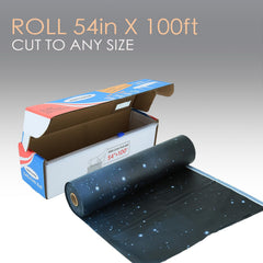PARTYHIPPO motif ciel étoilé bleu nuit avec étoiles dorées pour décoration élégante