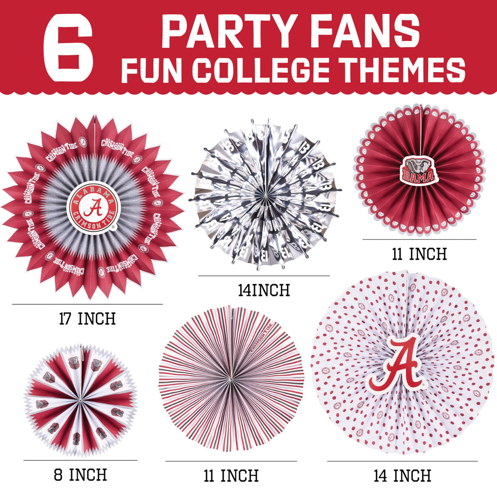 PartyKandy zoom sur accents foil Alabama Crimson Tide ajoutant reflet festif