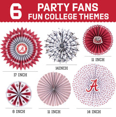 PartyKandy zoom sur accents foil Alabama Crimson Tide ajoutant reflet festif