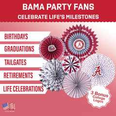 PartyKandy assortiment tailles 14,11,8 pouces Alabama Crimson Tide pour profondeur