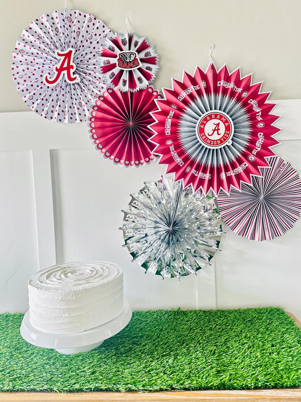 PartyKandy éventails repliés Alabama Crimson Tide rangement compact et réutilisable