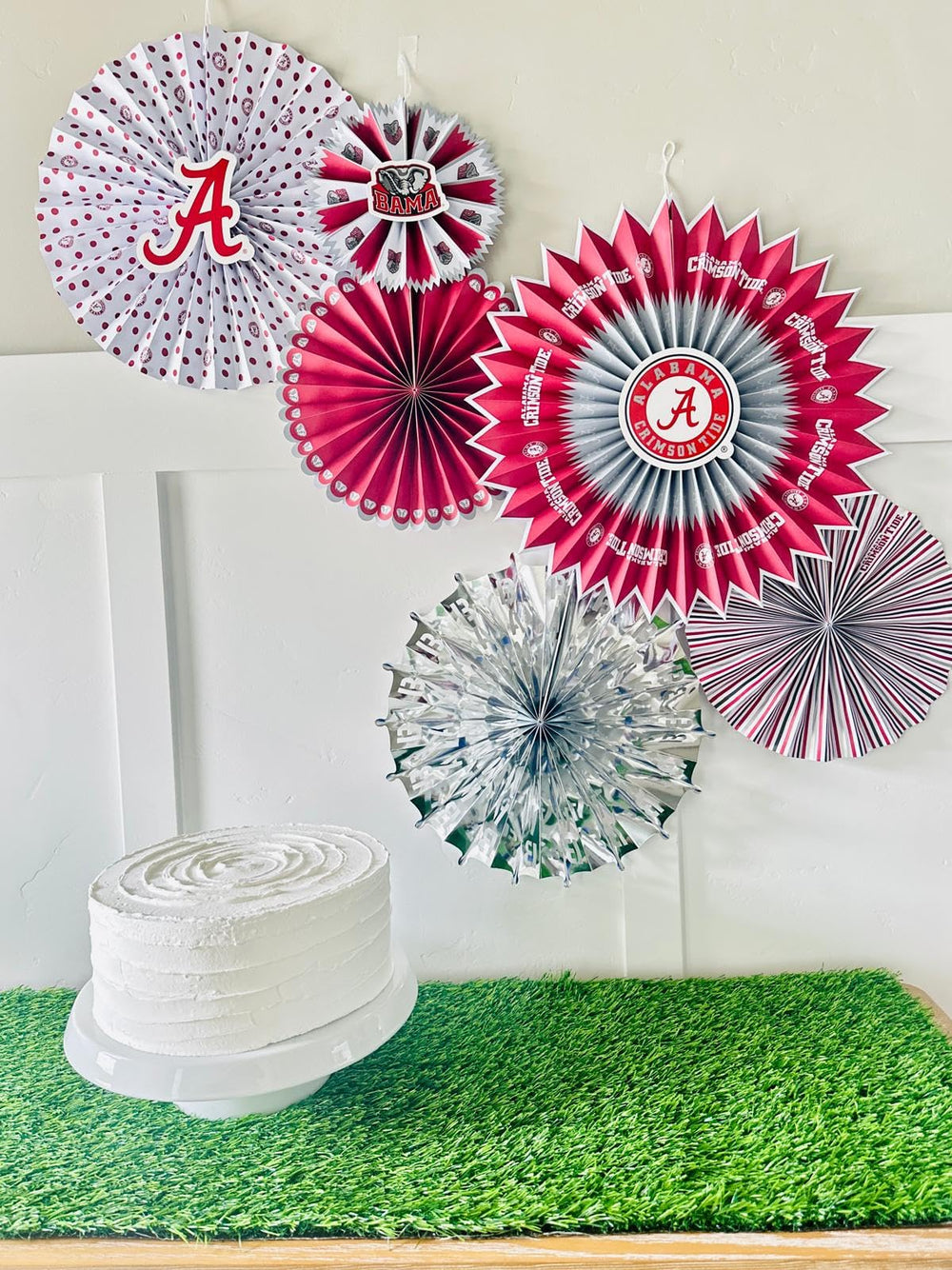 PartyKandy éventails repliés Alabama Crimson Tide rangement compact et réutilisable
