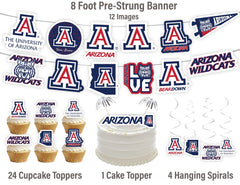 PartyKandy toppers pour gâteau et cupcakes Arizona Wildcats pour personnaliser desserts