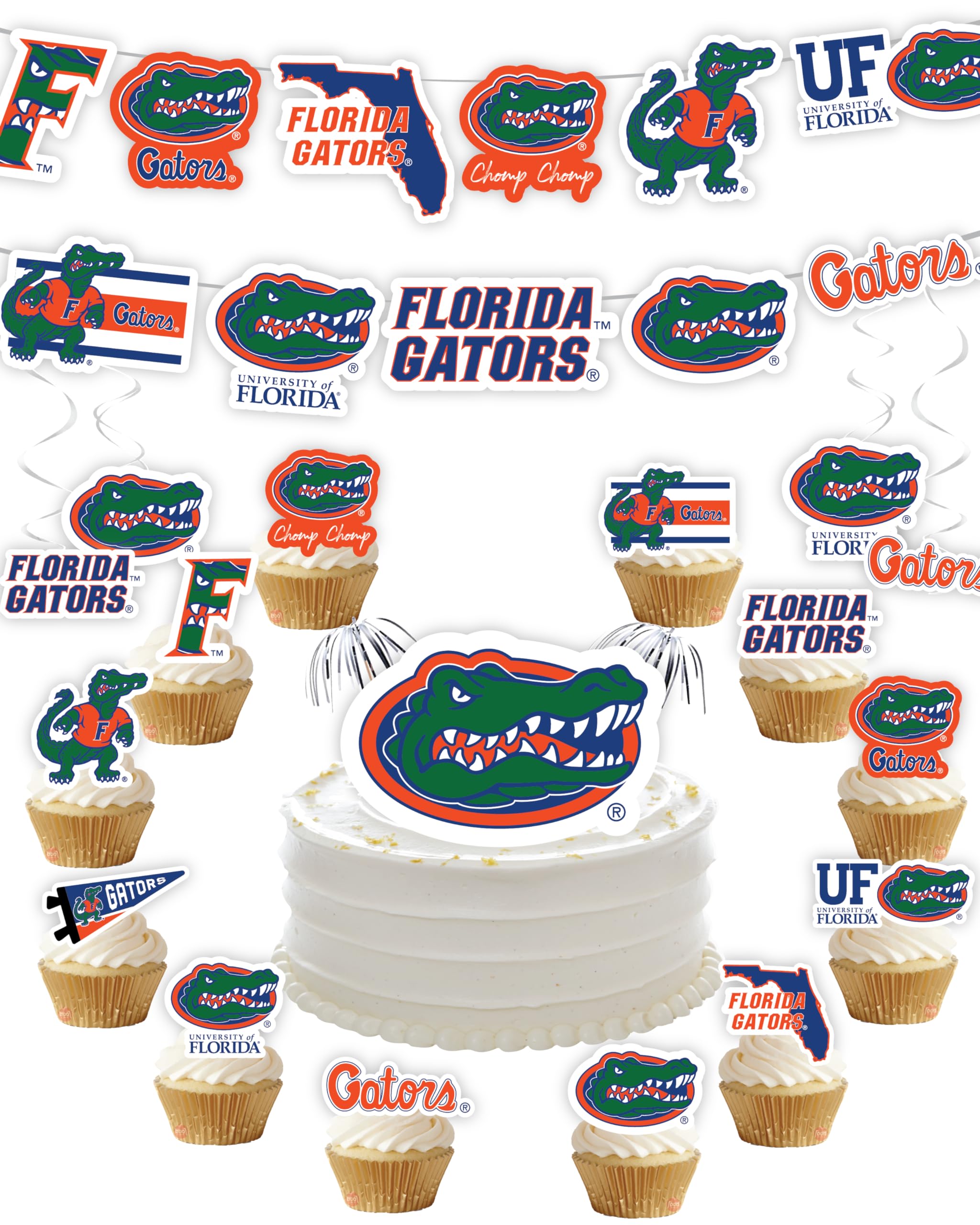 PartyKandy bannière University of Florida accrochée, visibilité d'équipe