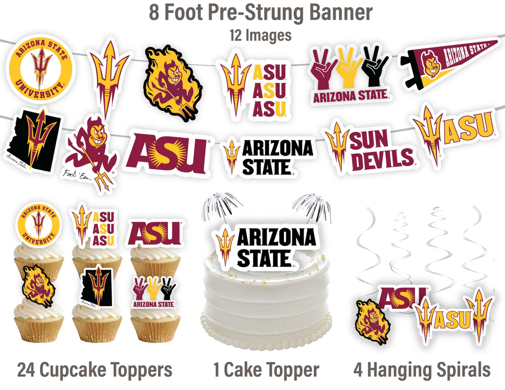 PartyKandy toppers cupcakes ASU ensemble pour personnaliser desserts facilement