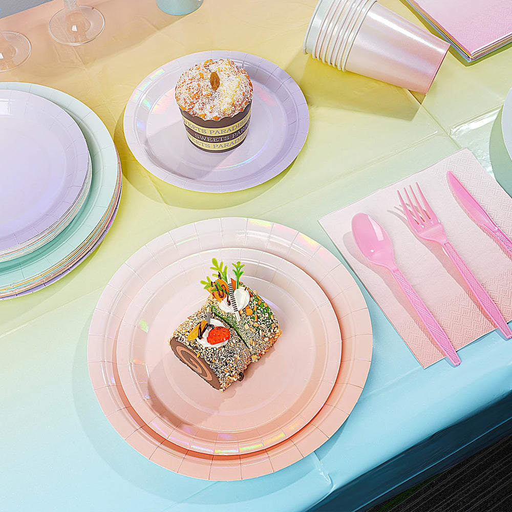 Pascliyna assiette 7 pouces dessert vue rapprochée idéale pour présentation de douceurs