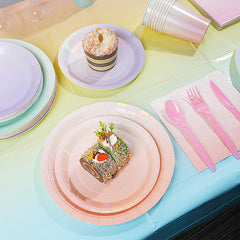 Pascliyna assiette 7 pouces dessert vue rapprochée idéale pour présentation de douceurs