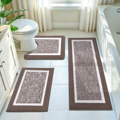 Pauwer tapis ensemble 3 pièces face avant montrant design et confort