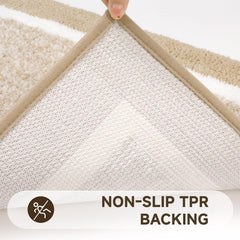 Pauwer tapis en situation salle de bain ajoutant ambiance chaleureuse