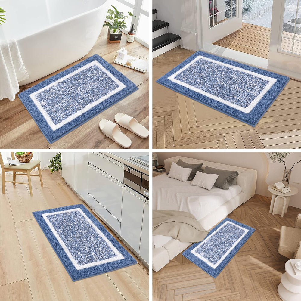 Pauwer tapis posé devant douche illustrant absorption et chaleur des pieds