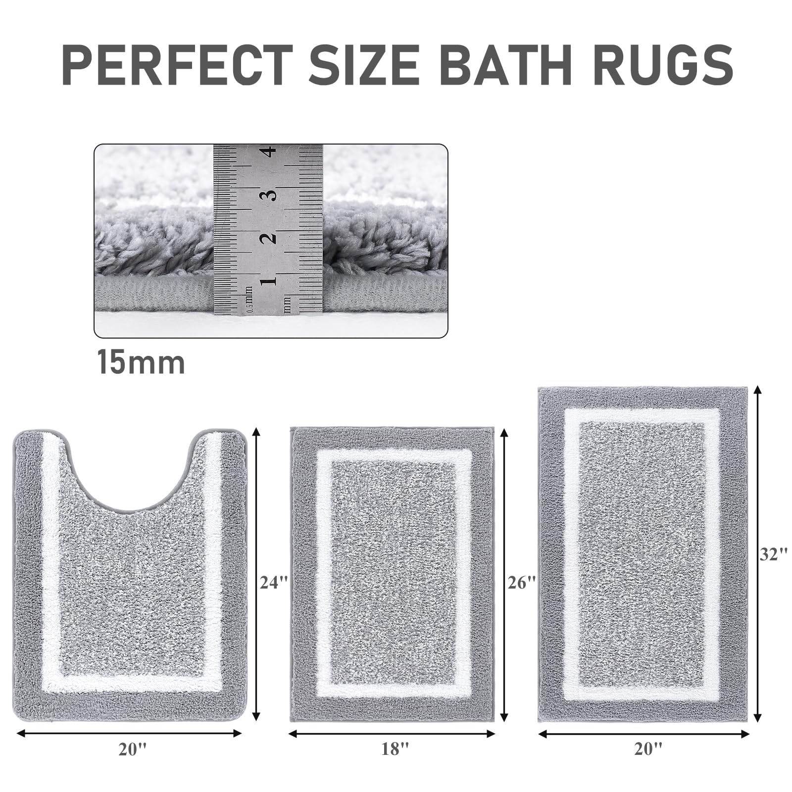 Pauwer tapis absorbant l'eau, maintien pieds secs rapidement