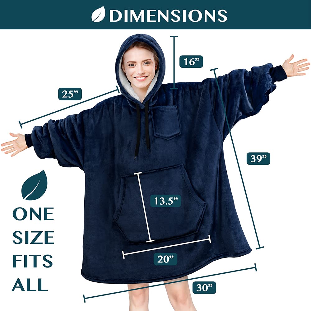 PAVILIA hoodie-blanchet porté par modèle pour comparaison de taille