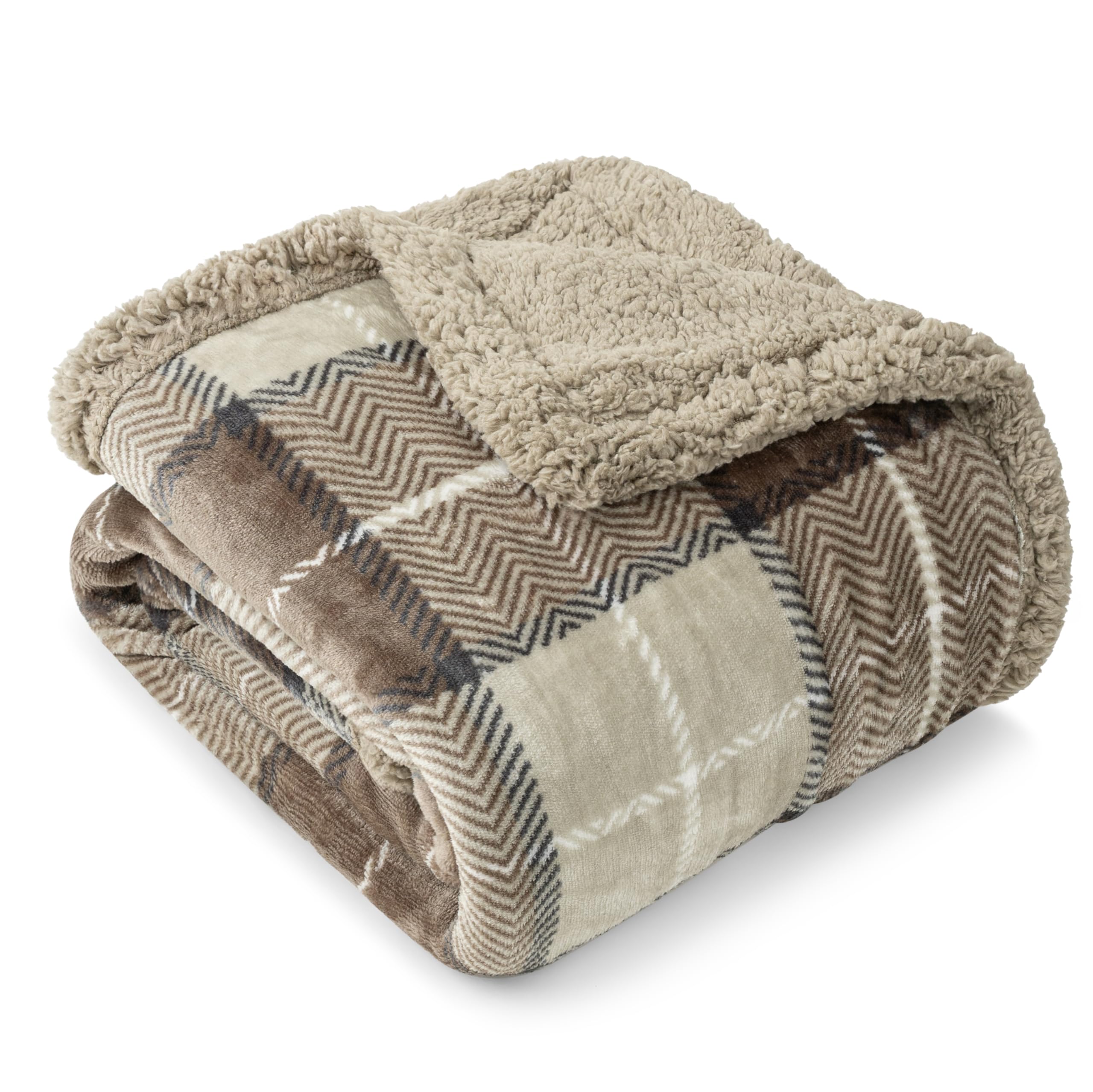 PAVILIA couverture face avant montrant motif plaid et style élégant