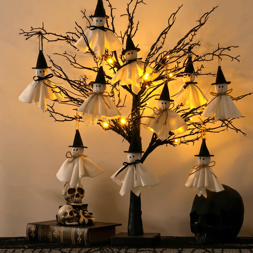 Pawliss arbre posé sur table décor de fête montrant échelle et mise en scène