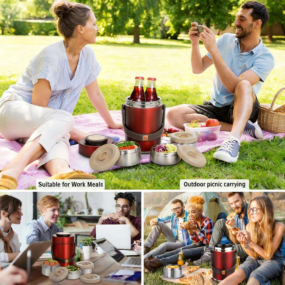 Pawovdeq thermos à l'échelle avec une main pour visualiser taille et contenance