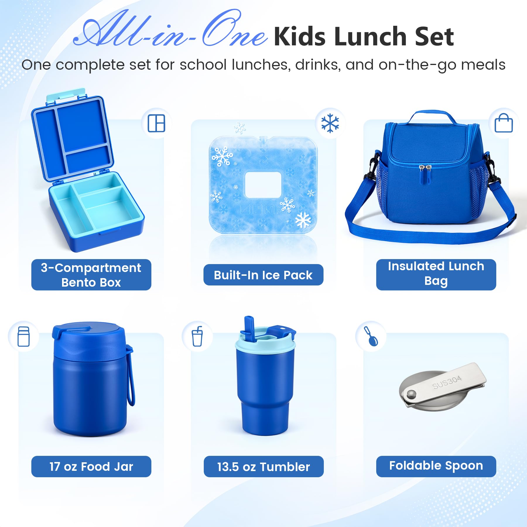 Pawtong bento intérieur détaché avec plateau, organisation facile des repas