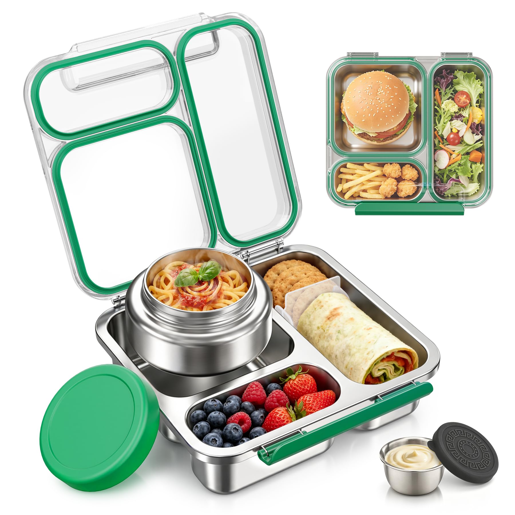 Pawtong vue avant de la lunch box bento, pratique pour transporter repas