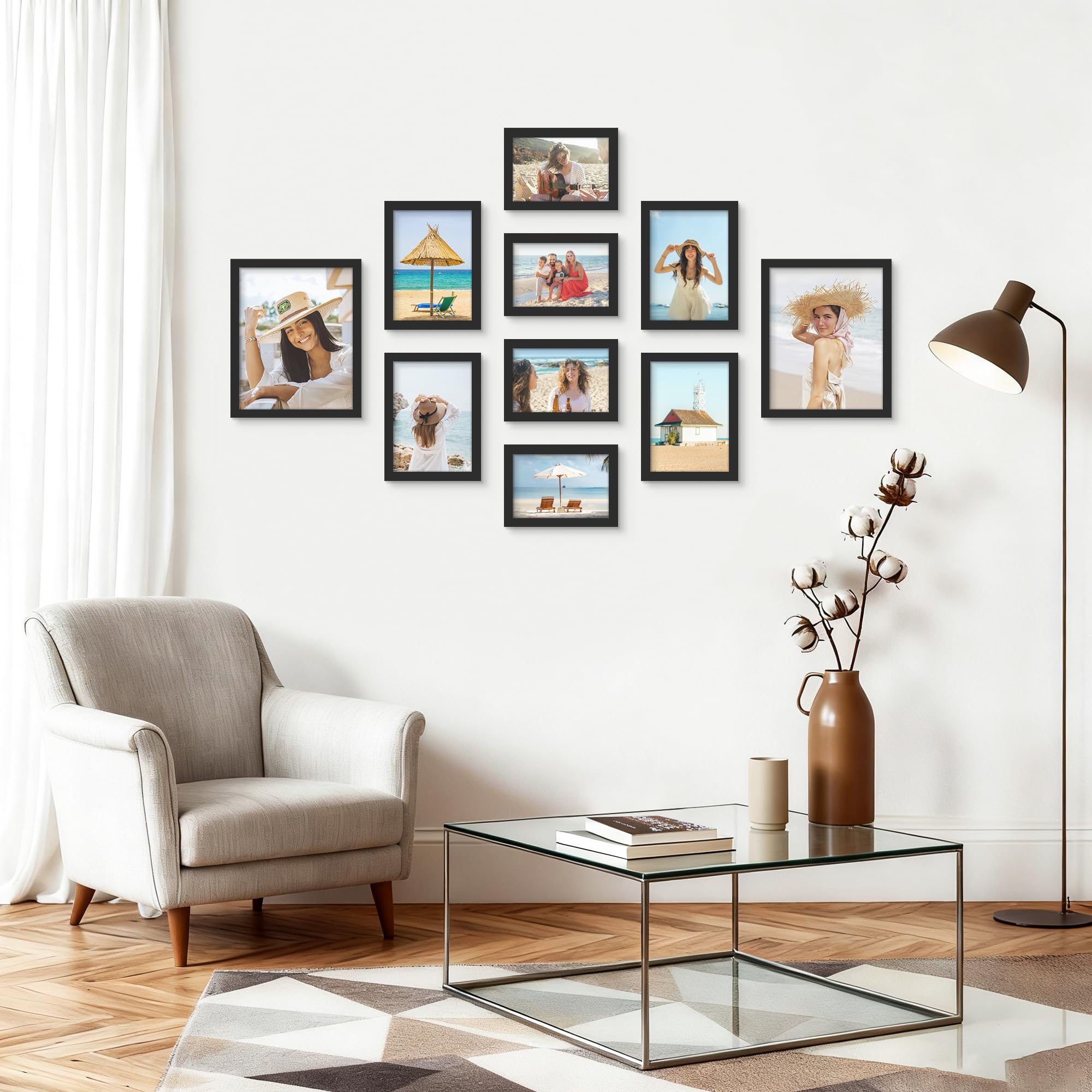 PEALSN dos du cadre montrant ouverture facile pour remplacer photos