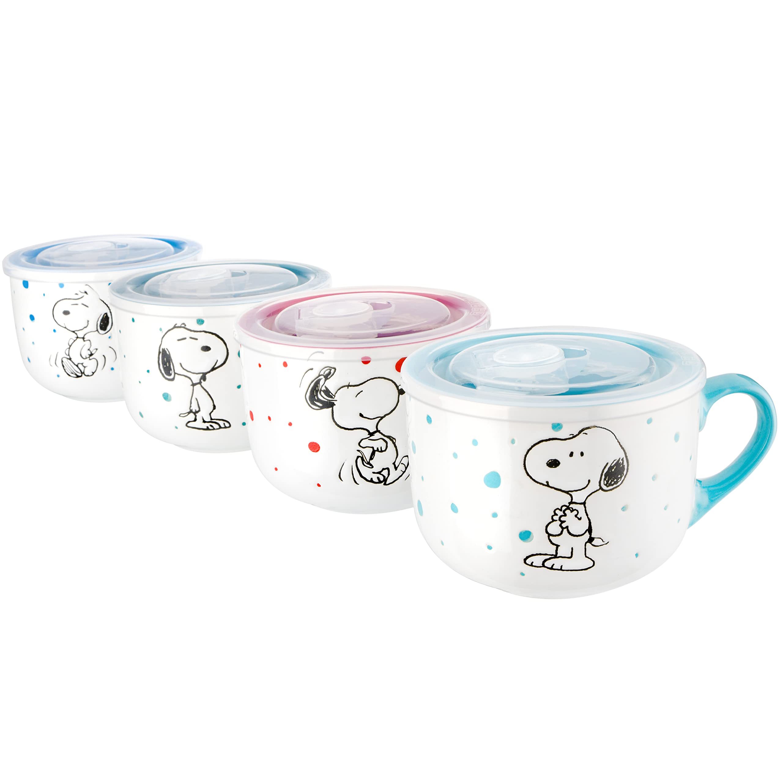 Peanuts bol face couleur assortie, design joyeux et pratique