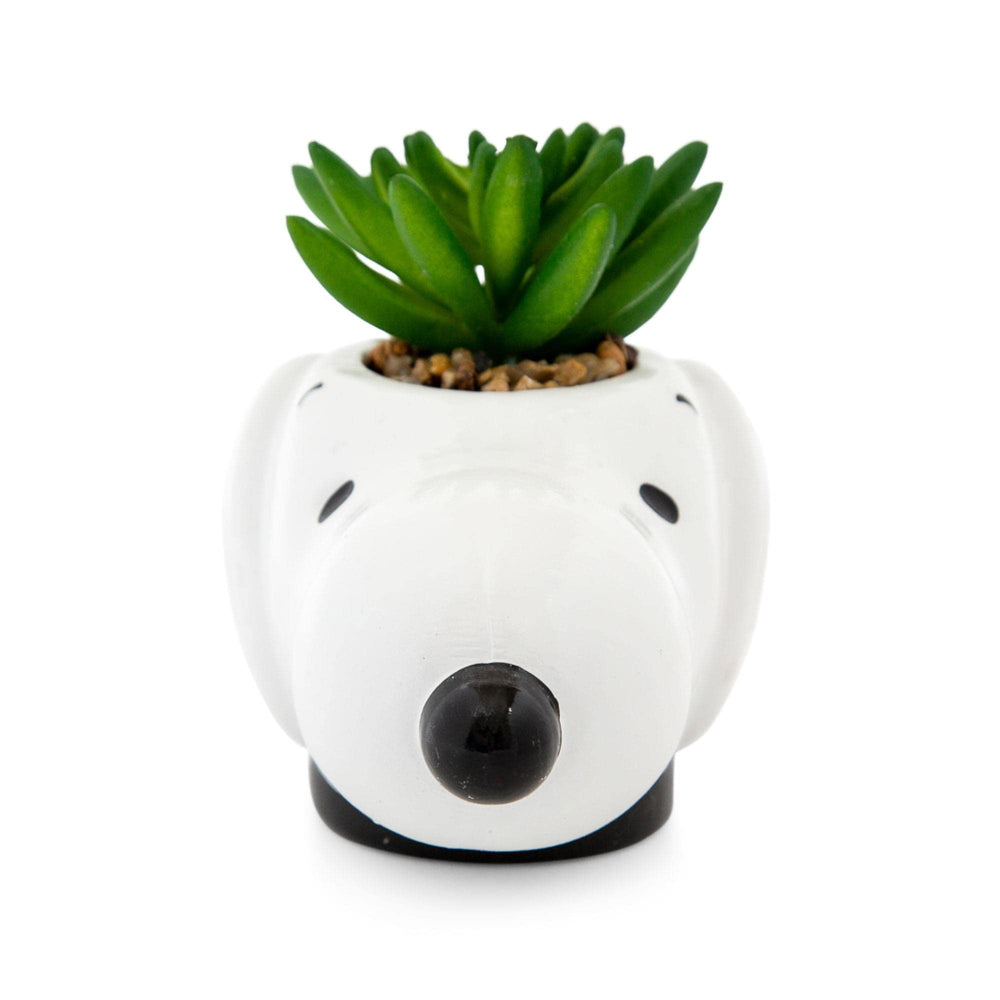 Peanuts pot Snoopy posé sur bureau, apporte charme et gaieté au travail