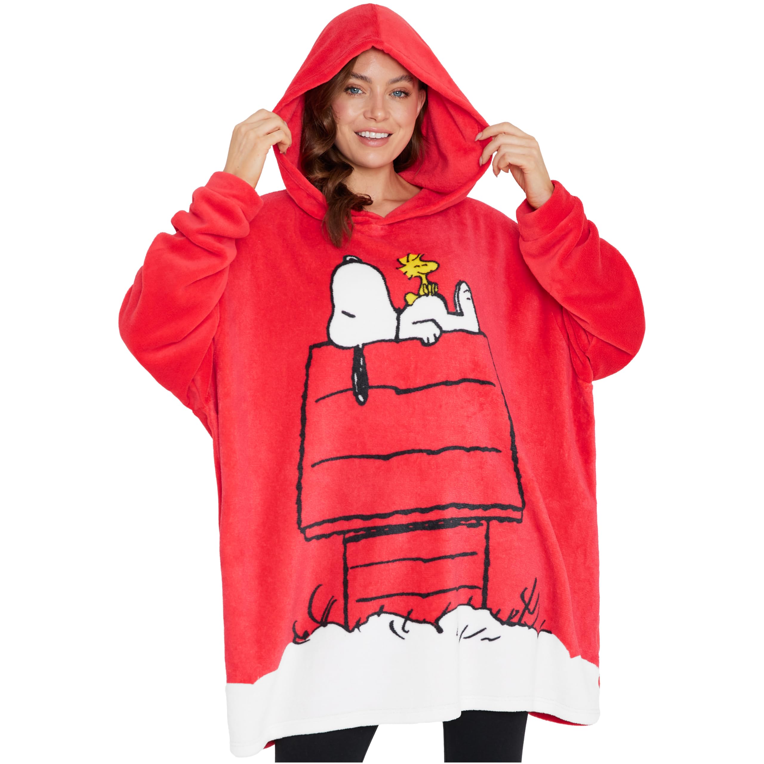Peanuts Snoopy devant du hoodie montrant style confortable