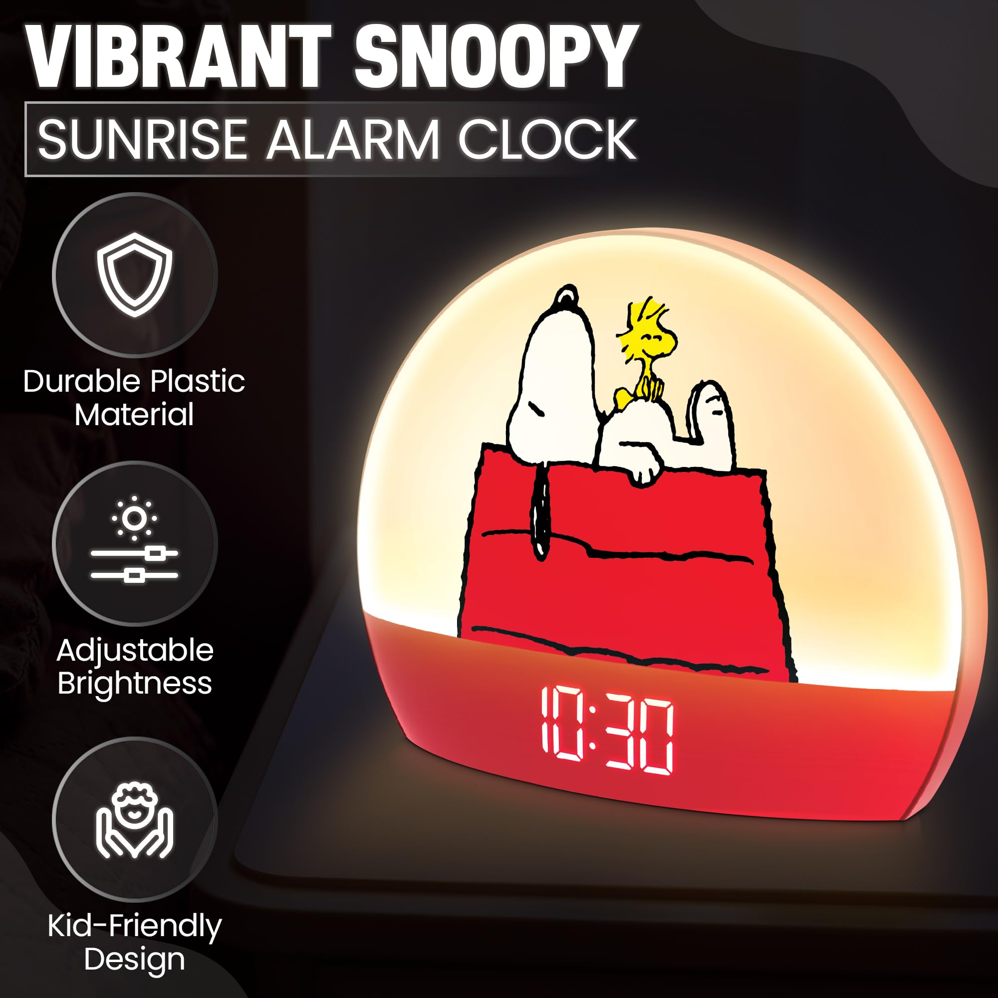 Peanuts Snoopy port USB visible, recharge de téléphone pratique la nuit