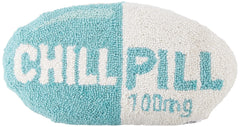 Peking Handicraft coussin Chill Pill face avant turquoise, apporte une couleur vive