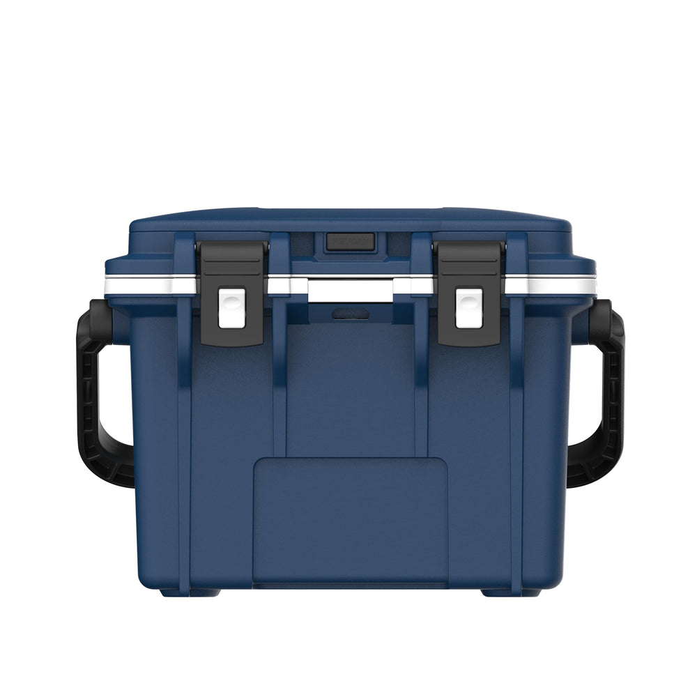 Pelican glacière 14 QT face avant montrant robustesse et rangement pratique