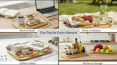 PEMAR plateaux empilés rangement compact gain de place