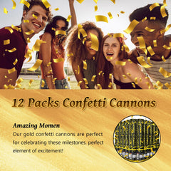 PEMUISE gros plan confettis métalliques dorés pour photos brillantes
