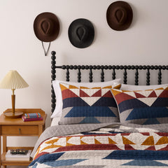 Pendleton gros plan texture matelassée en coton, apporte douceur visible