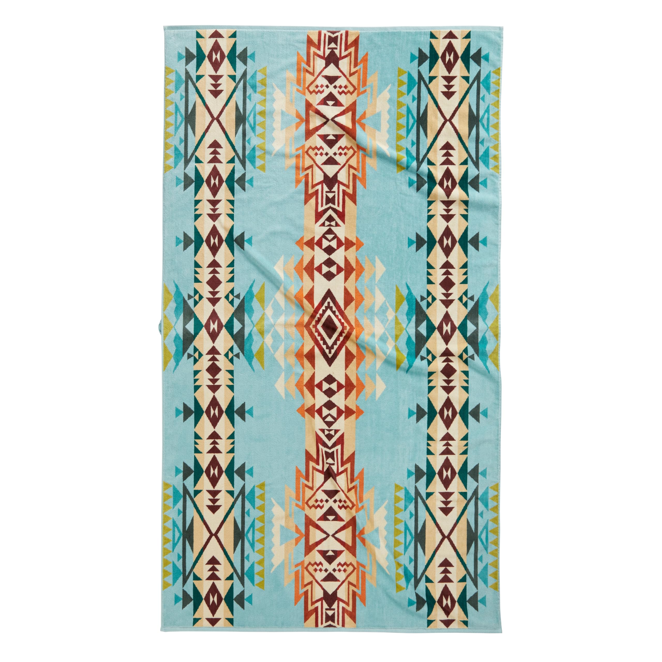 Pendleton serviette vue entière montrant taille généreuse et design élégant