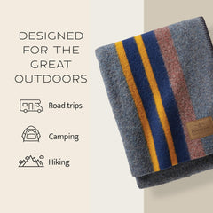 Pendleton Yakima utilisé en camping offrant chaleur et protection