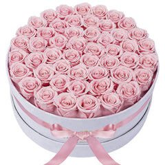 Perfectione Roses boîte velours vue de face montrant élégance et cadeau prêt