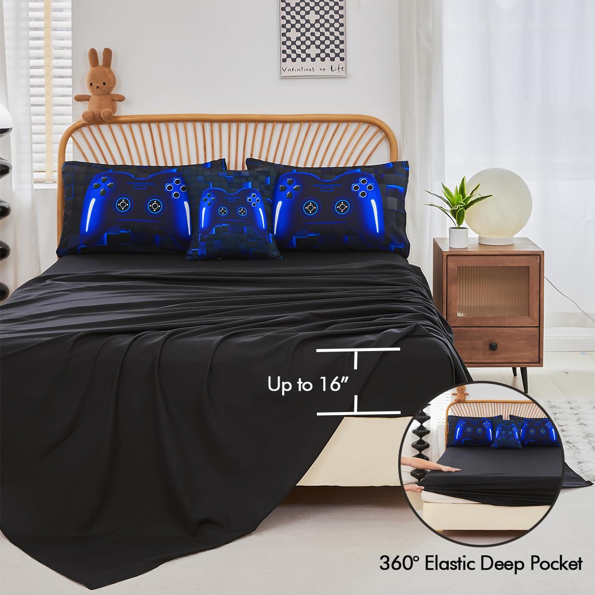 PERFEMET drap‑housse ajusté, maintien et confort pour lit Twin