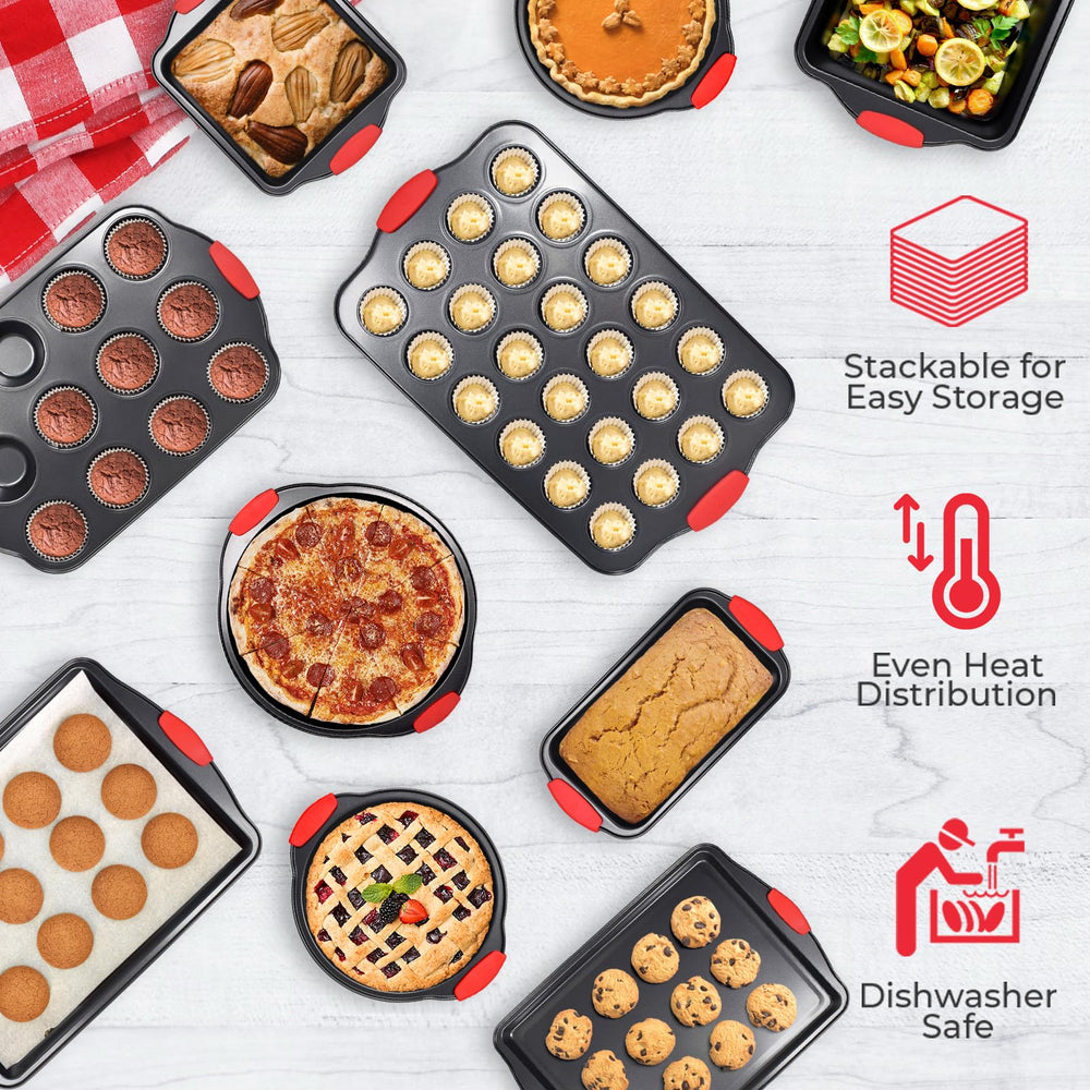 PERLLI moule 24 cavités gros plan pour mini-gâteaux homogènes
