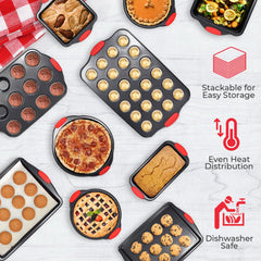 PERLLI moule 24 cavités gros plan pour mini-gâteaux homogènes