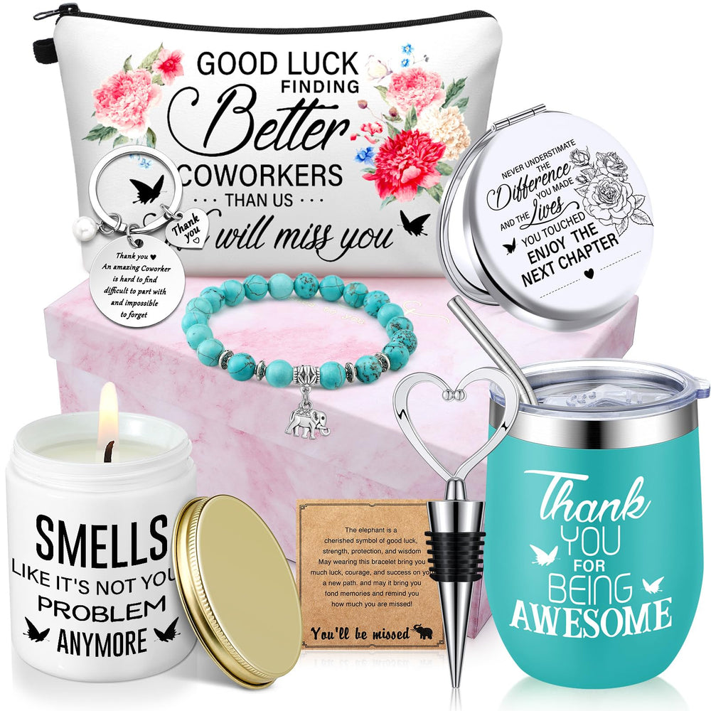 Perthlin coffret complet en bleu, cadeau prêt à offrir pour départ