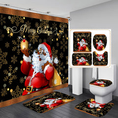 Peryiter rideau de douche noir devant, déco festive instantanée